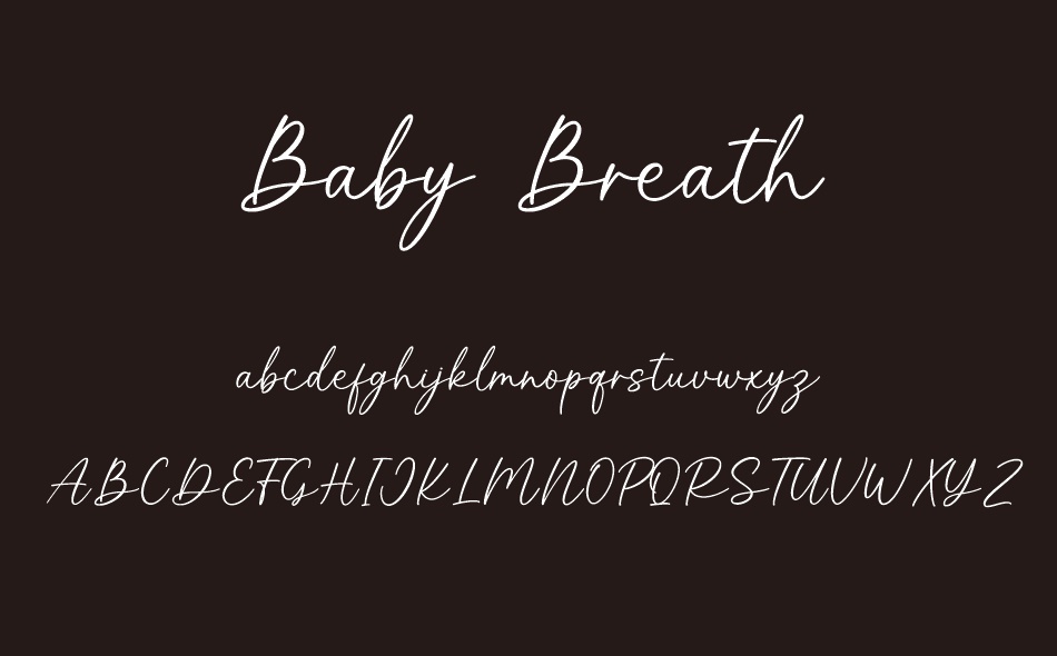 Baby Breath font