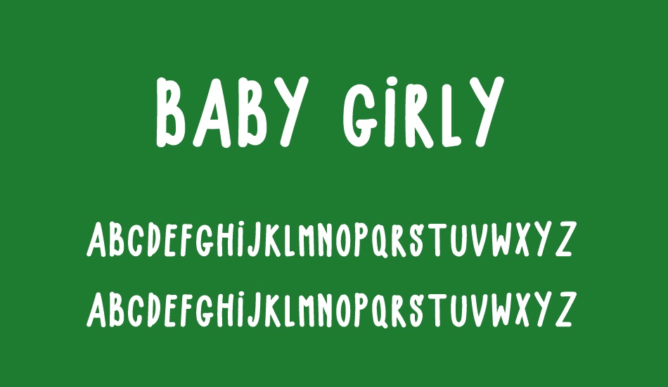 BABY GIRLY font