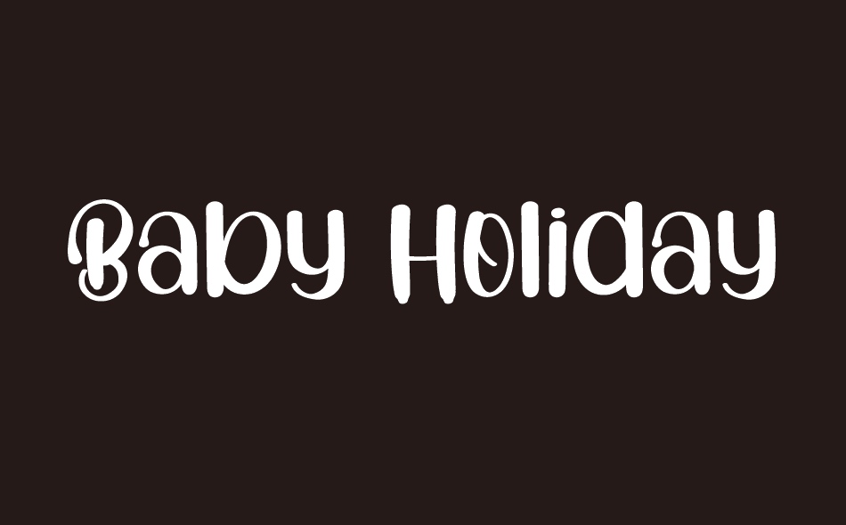 Baby Holiday font big