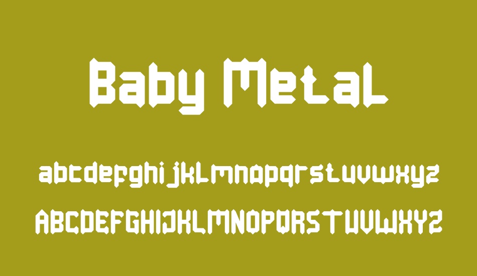 Baby Metal font