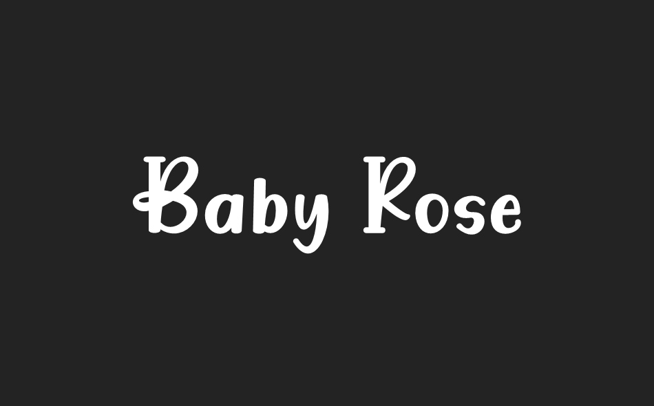 Baby Rose font big