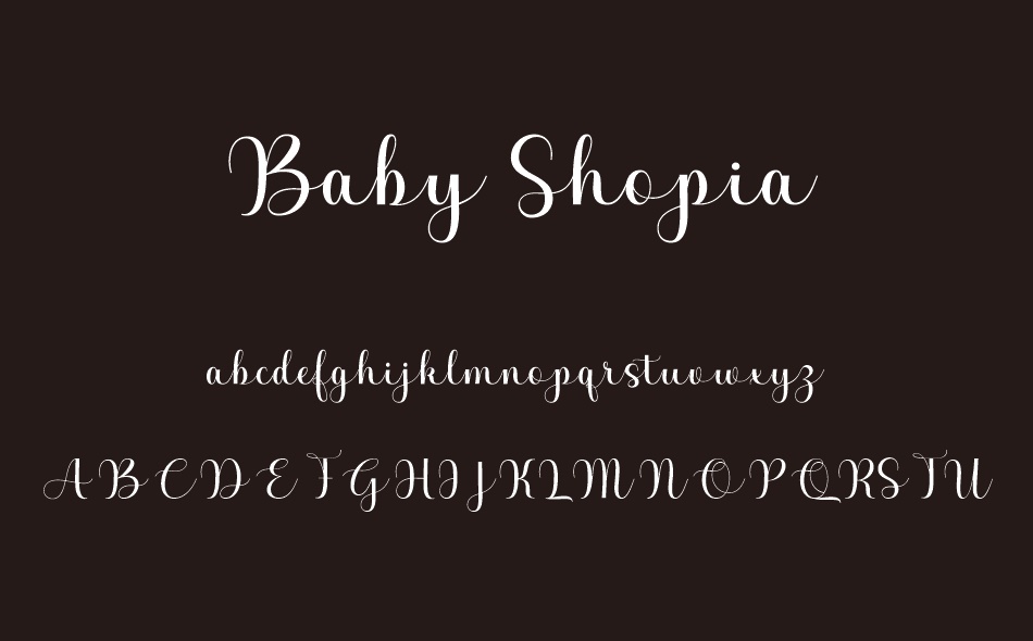 Baby Shopia font