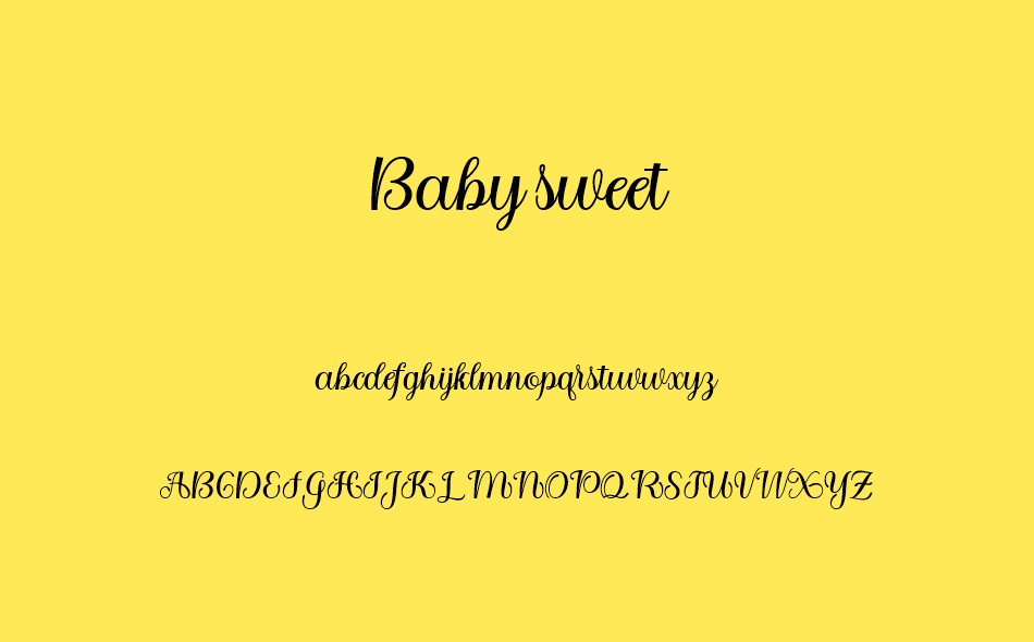 Baby Sweet font