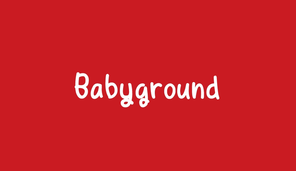 Babyground font big