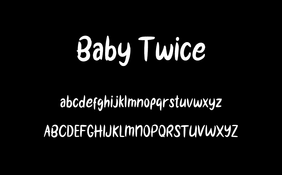 Baby Twice font