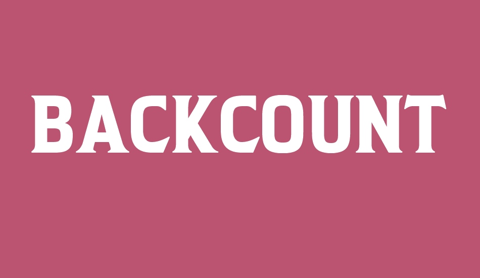 BACKCOUNTRY font big