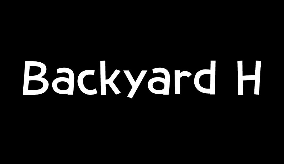 Backyard Hero DEMO font big