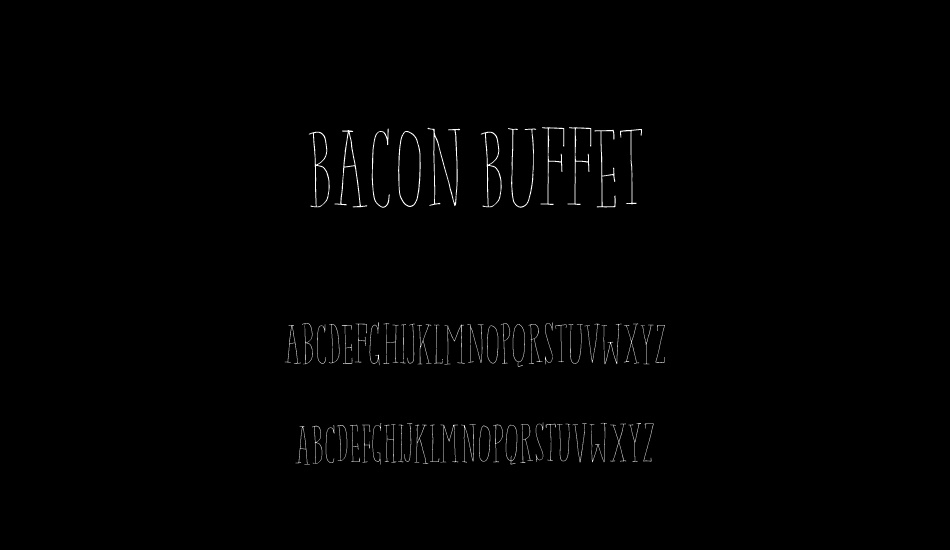 Bacon Buffet DEMO font