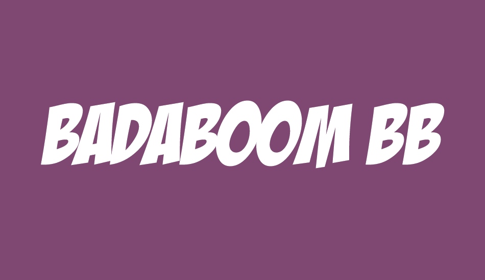 badaboom font