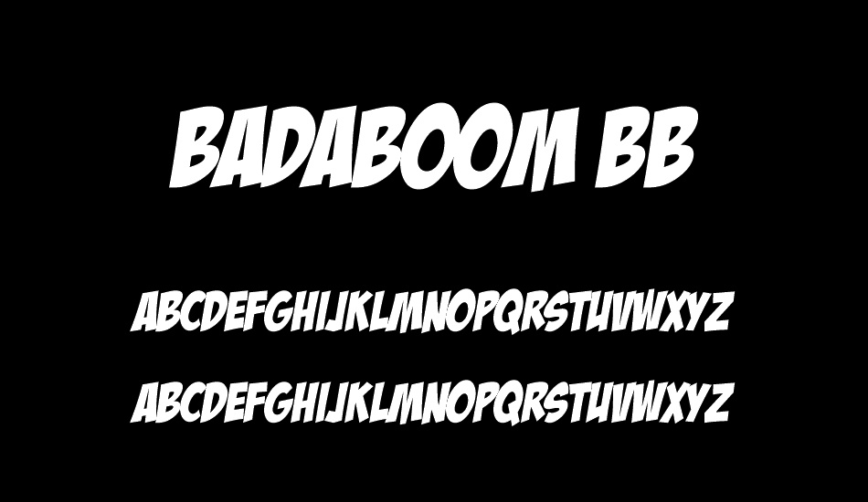 badaboom font