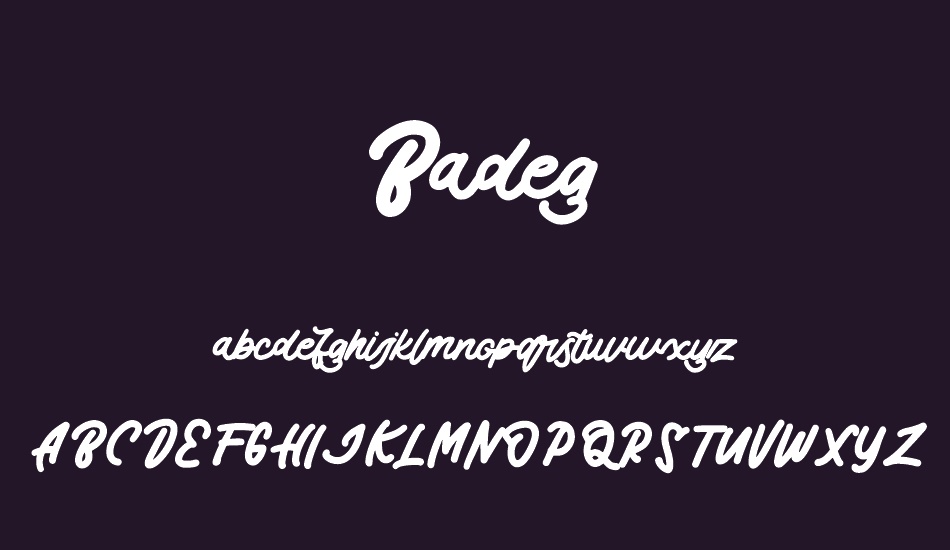 Badeg font