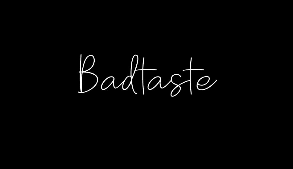 Badtaste DEMO font big