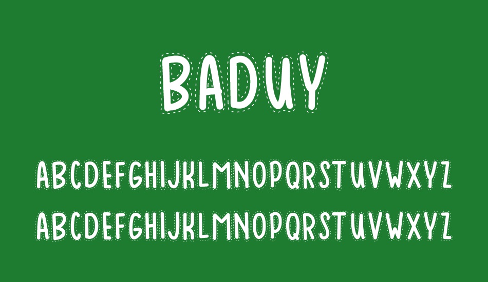 BADUY font