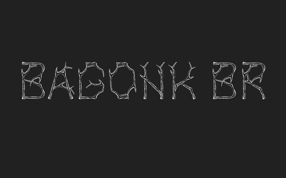 Bagonk Branch font big