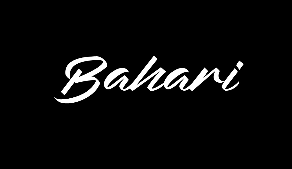 Bahari font big