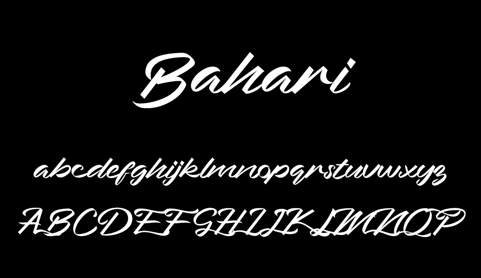 Bahari font