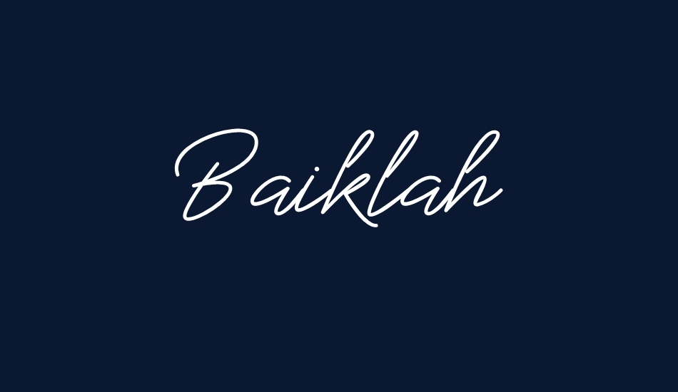 Baiklah font big