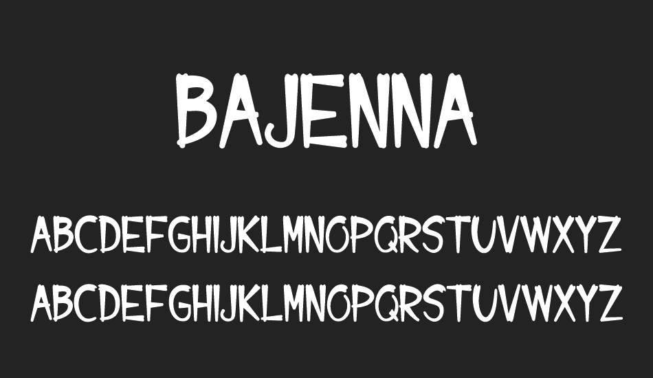 bajenna font