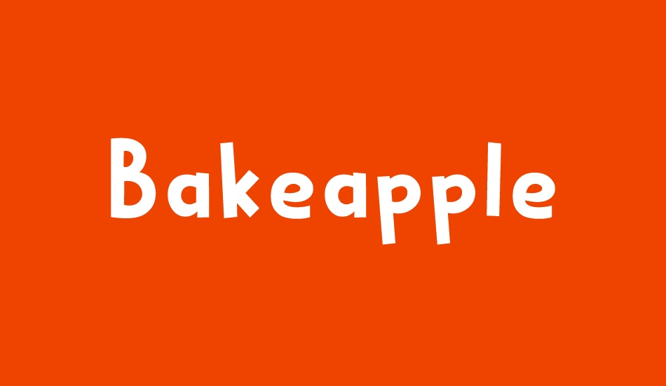 Bakeapple DEMO font big