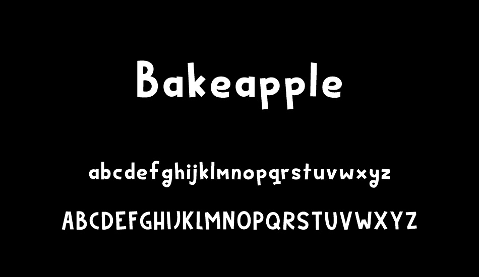 Bakeapple DEMO font