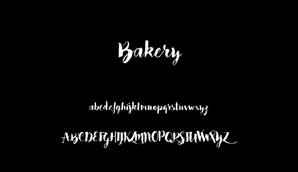 Bakery font