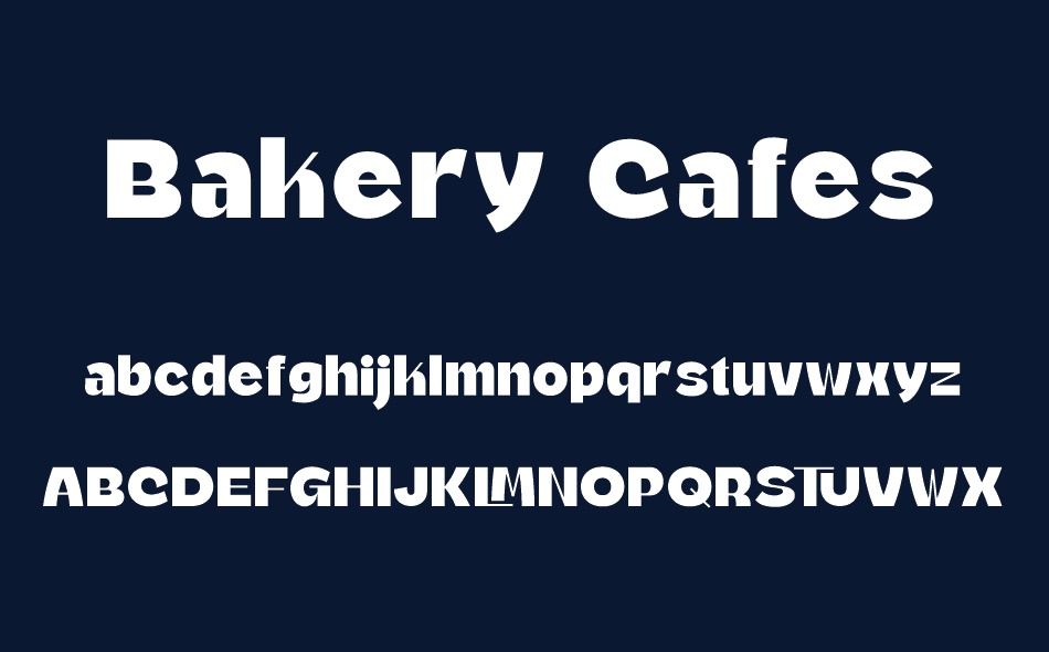 Bakery Cafes font