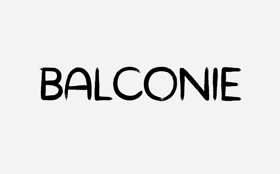 Balconie font big