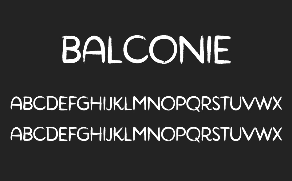 Balconie font