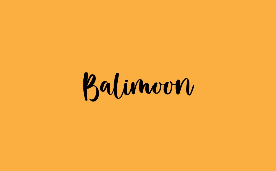 Balimoon font big