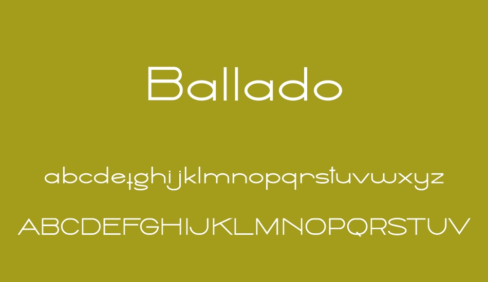 Ballado font