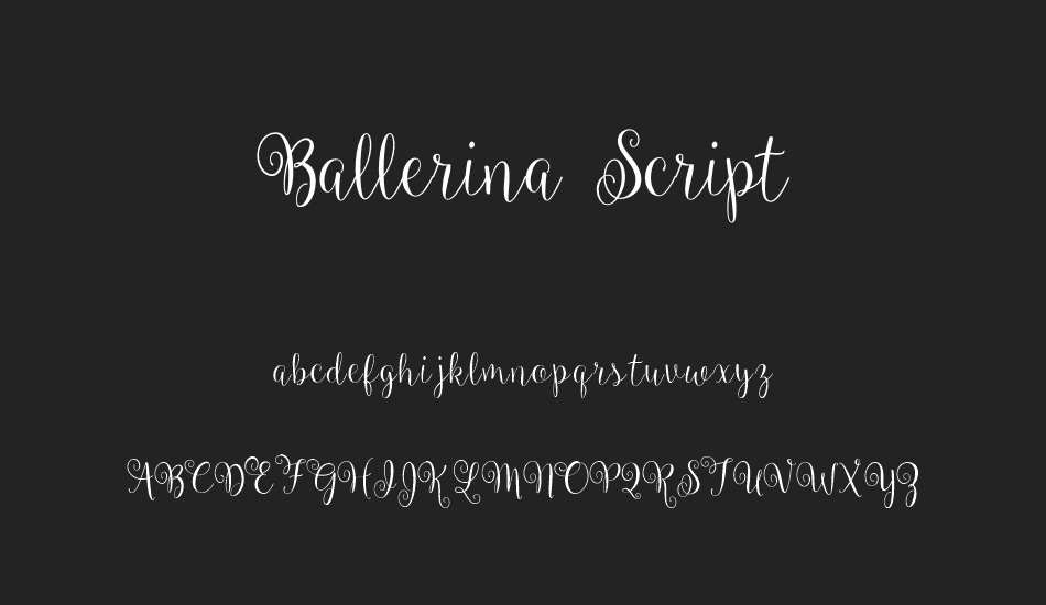 Ballerina Script font