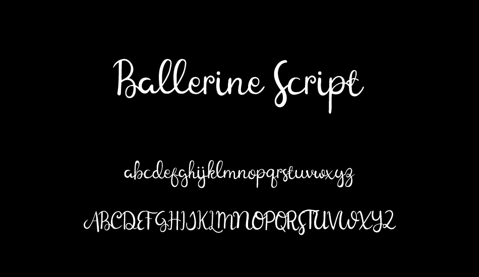 Ballerine Script font