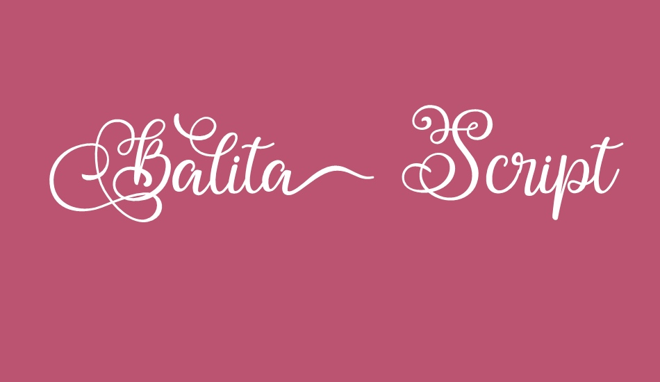 Ballita Script font big