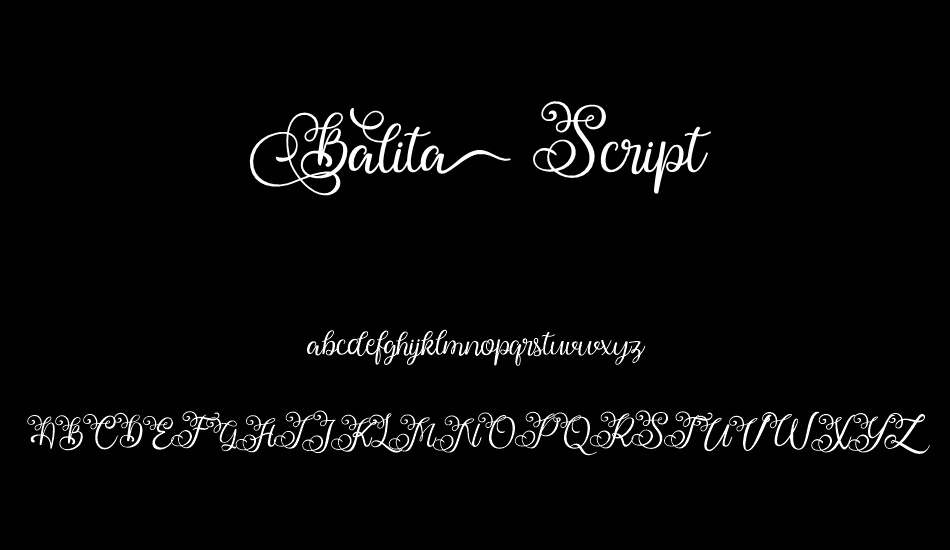 Ballita Script font