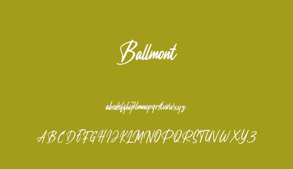 Ballmont font