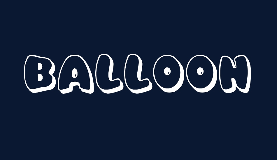 Balloony font big