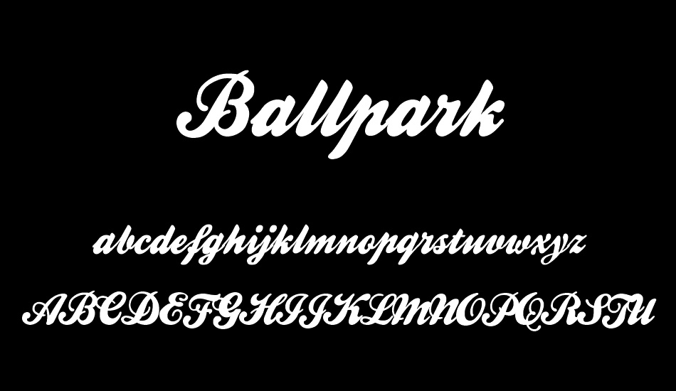 Ballpark font