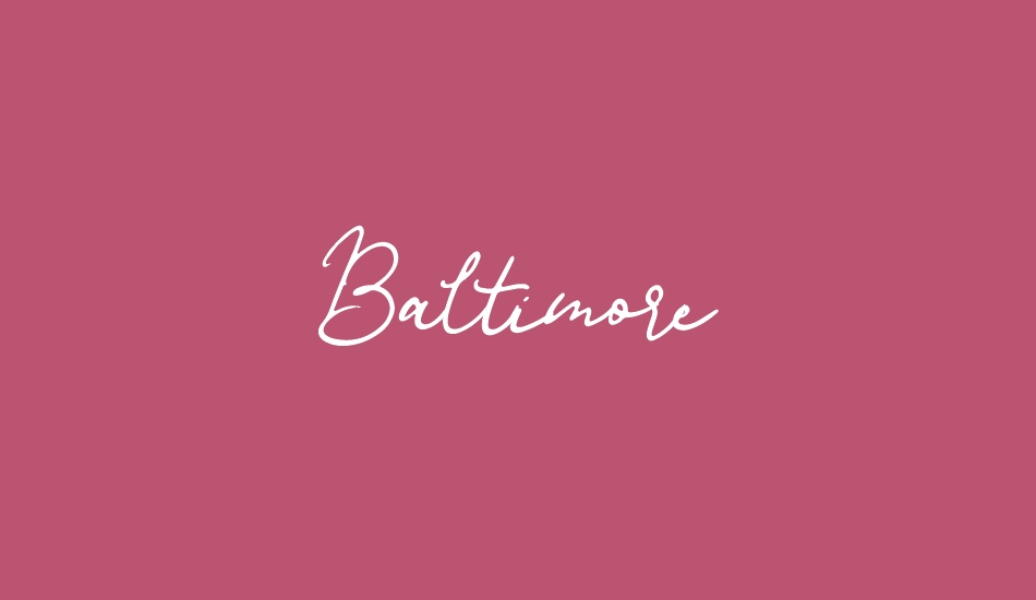 Baltimore font big