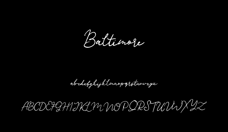 Baltimore font