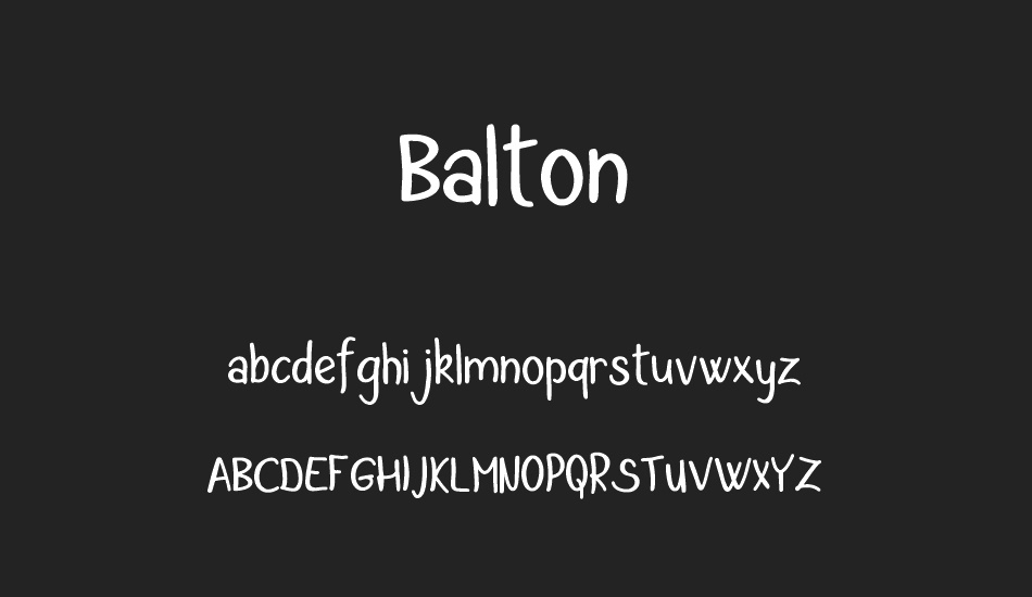 Balton font