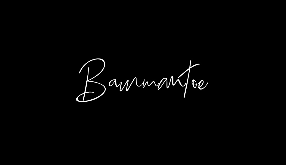 Bammantoe font big