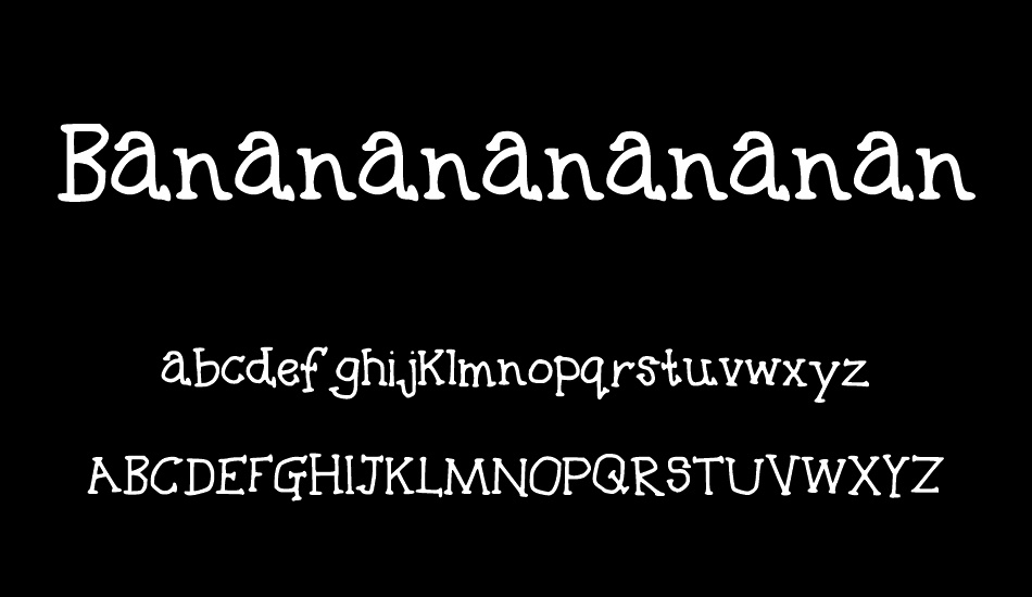 Bananananananana font