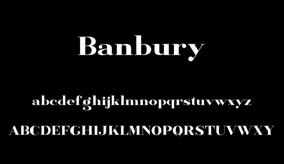 Banbury font