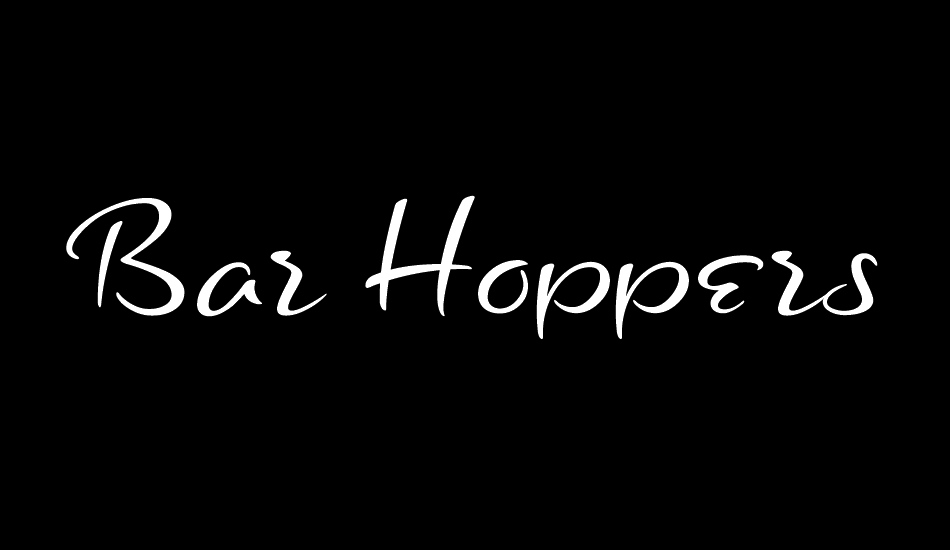 Bar Hoppers Demo font big