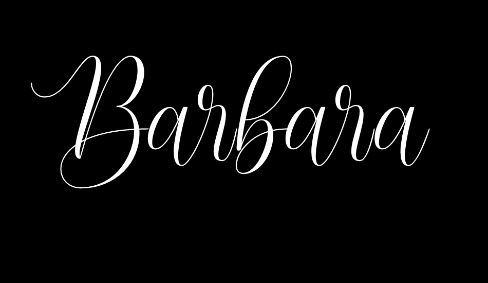 Barbara Blast font big