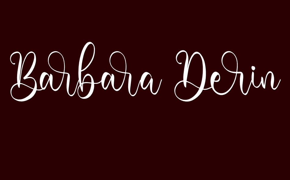 Barbara Derina font big