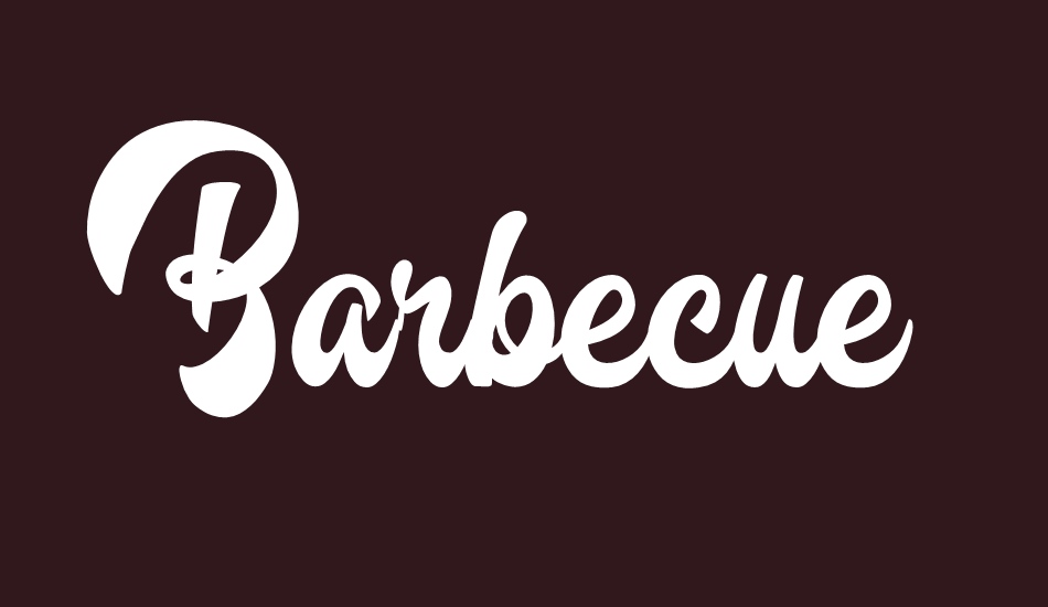 Barbecue Personal Use font big