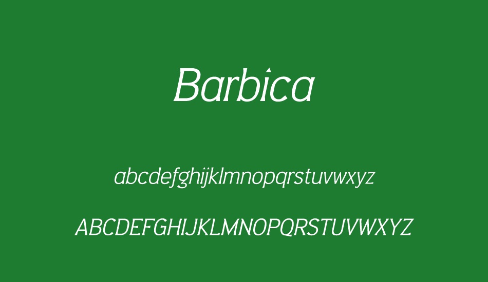 Barbica font