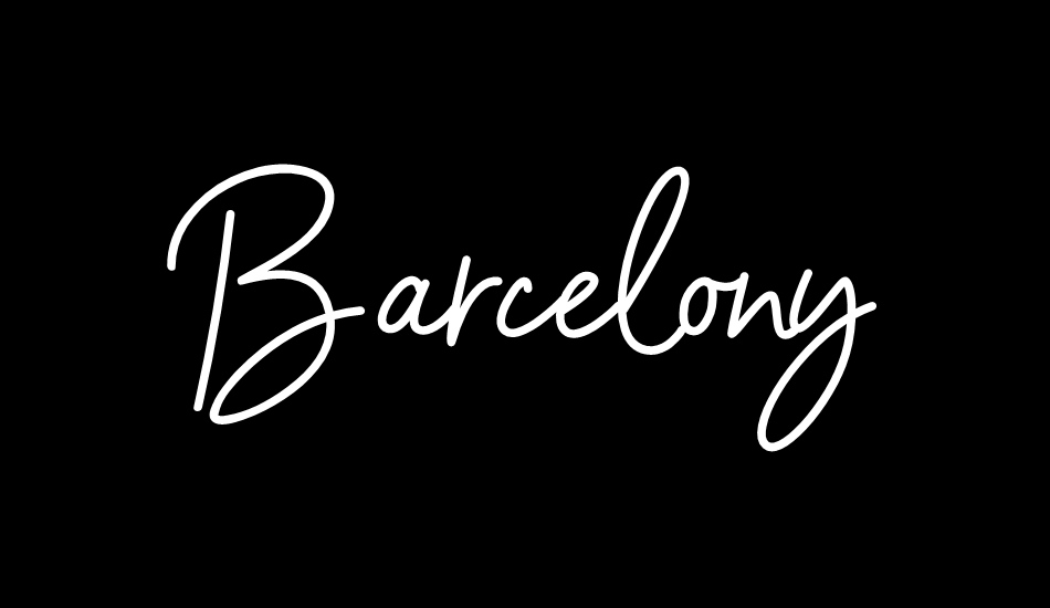 Barcelony font big