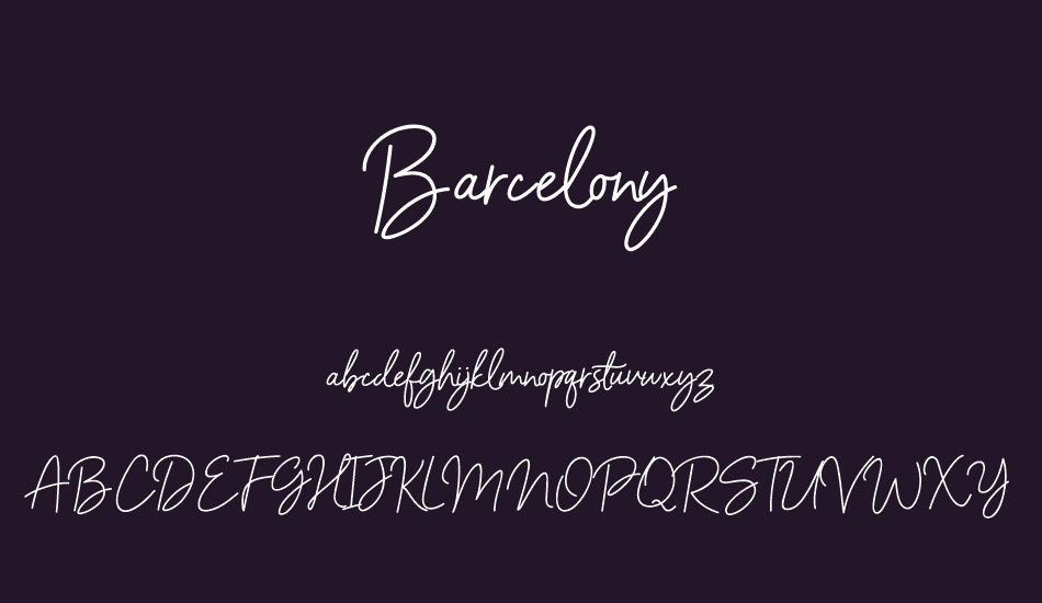 Barcelony font